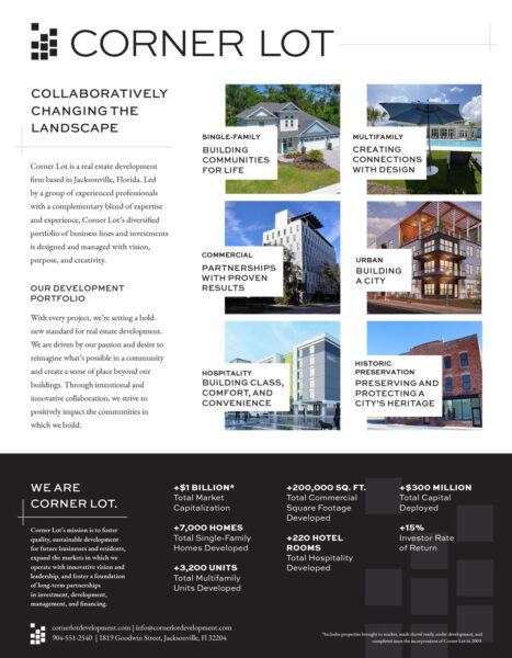 Corporate Overview | Corner Lot