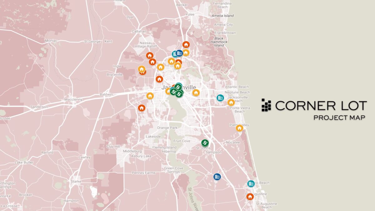 corner lot development project map